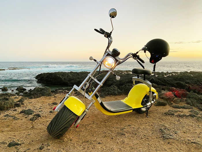 Woolib scooter électrique Chopper One jaune