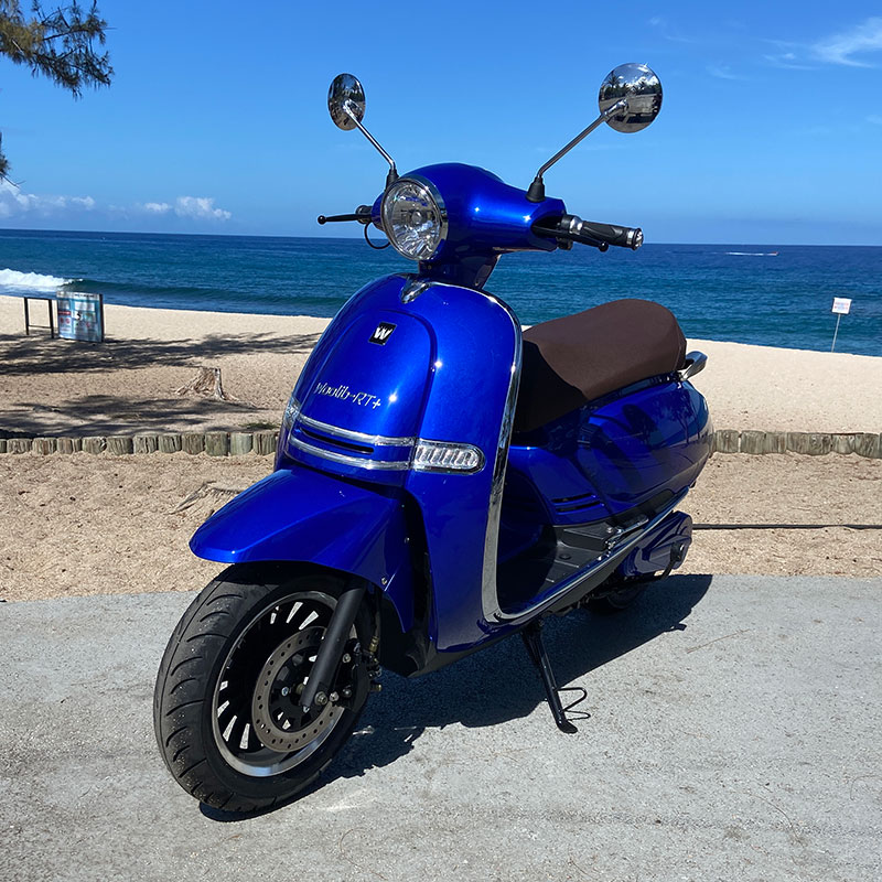 Rétro X-Run bleu Replay pour Scooter