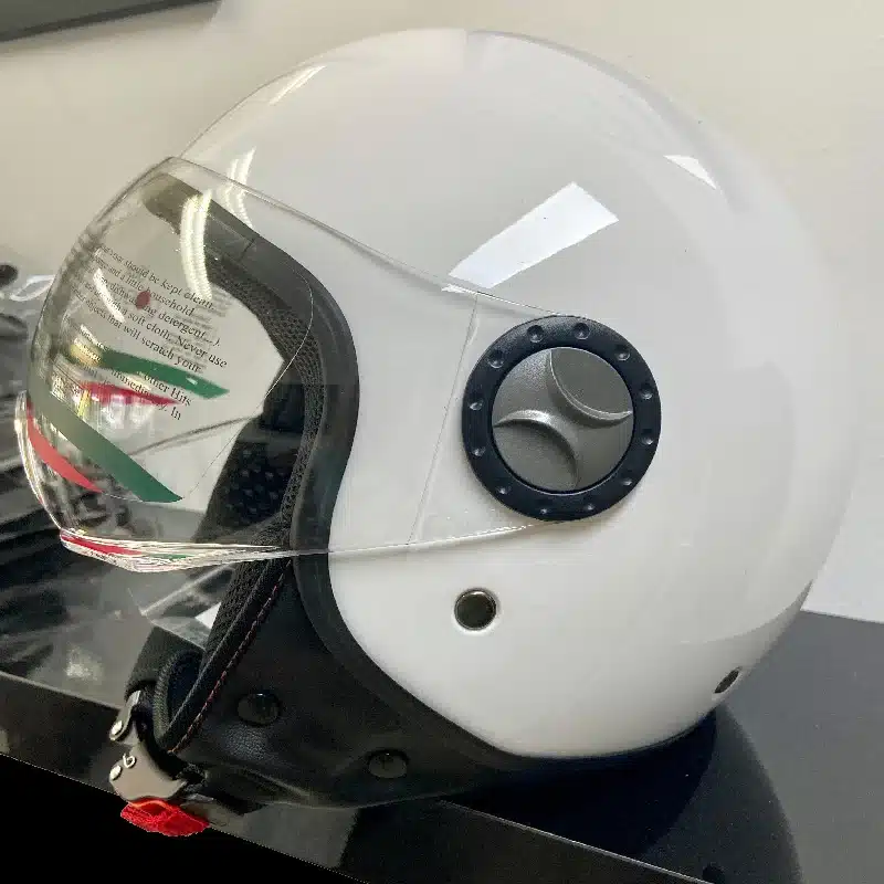 Woolib_casque_RIO_blanc-brillant_profil